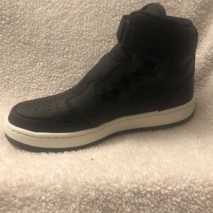 Jordan Black and White High-Top Athletic Shoes